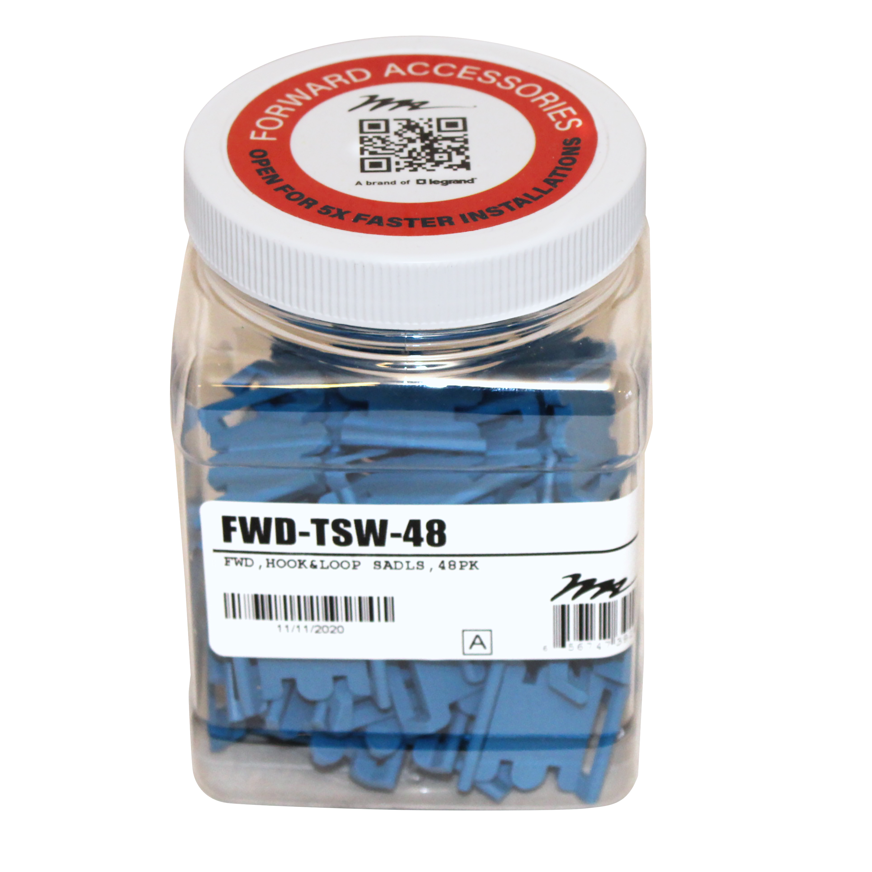 Legrand AV | Middle Atlantic FWD-TSW-48 Forward Hook & Loop Tie